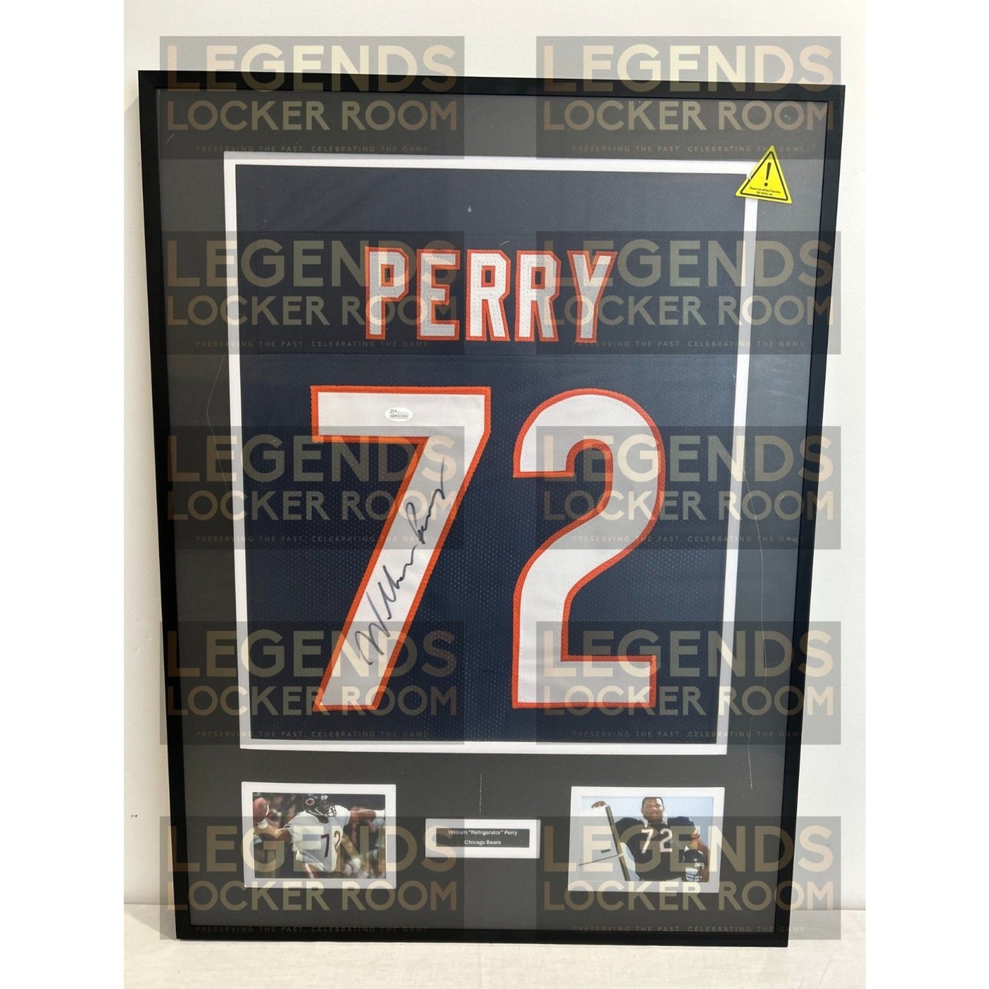 Framed William “The Refrigerator” Perry Autographed Jersey 
