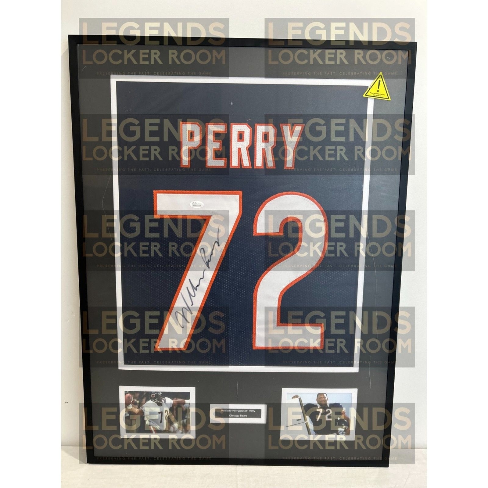 Framed William “The Refrigerator” Perry Autographed Jersey 