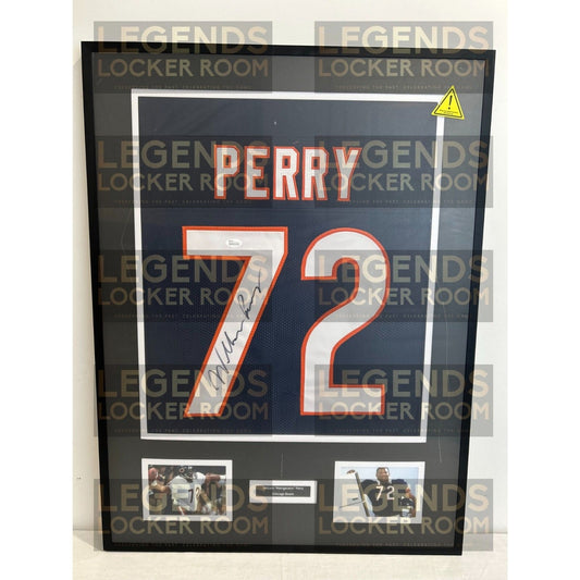 Framed William “The Refrigerator” Perry Autographed Jersey 