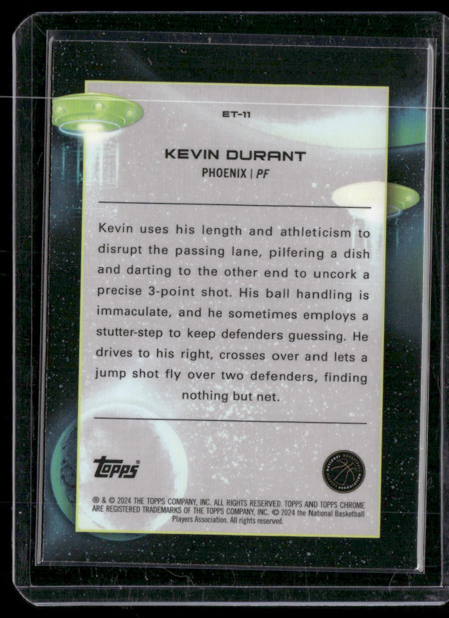 2023-24 Topps Chrome Cosmic #ET-11 Kevin Durant Extraterrestrial Talent