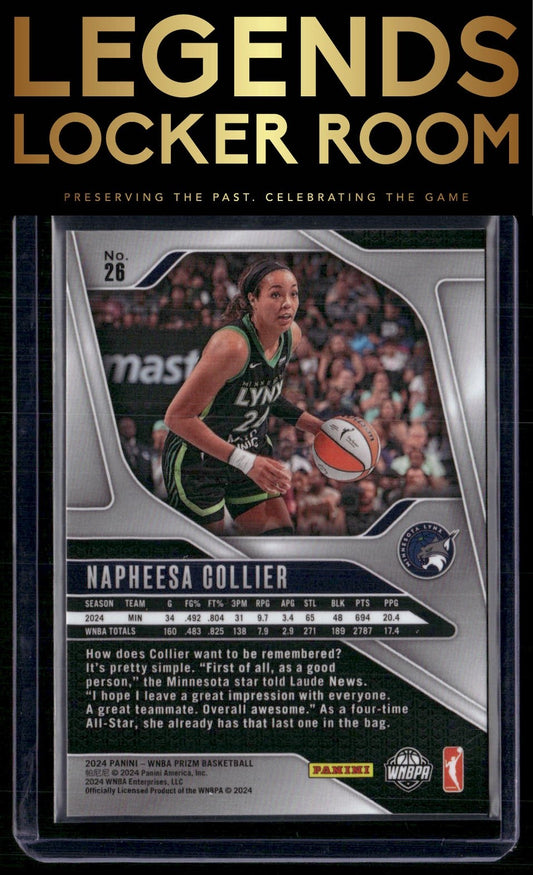 2024 Panini Prizm WNBA #26 Napheesa Collier