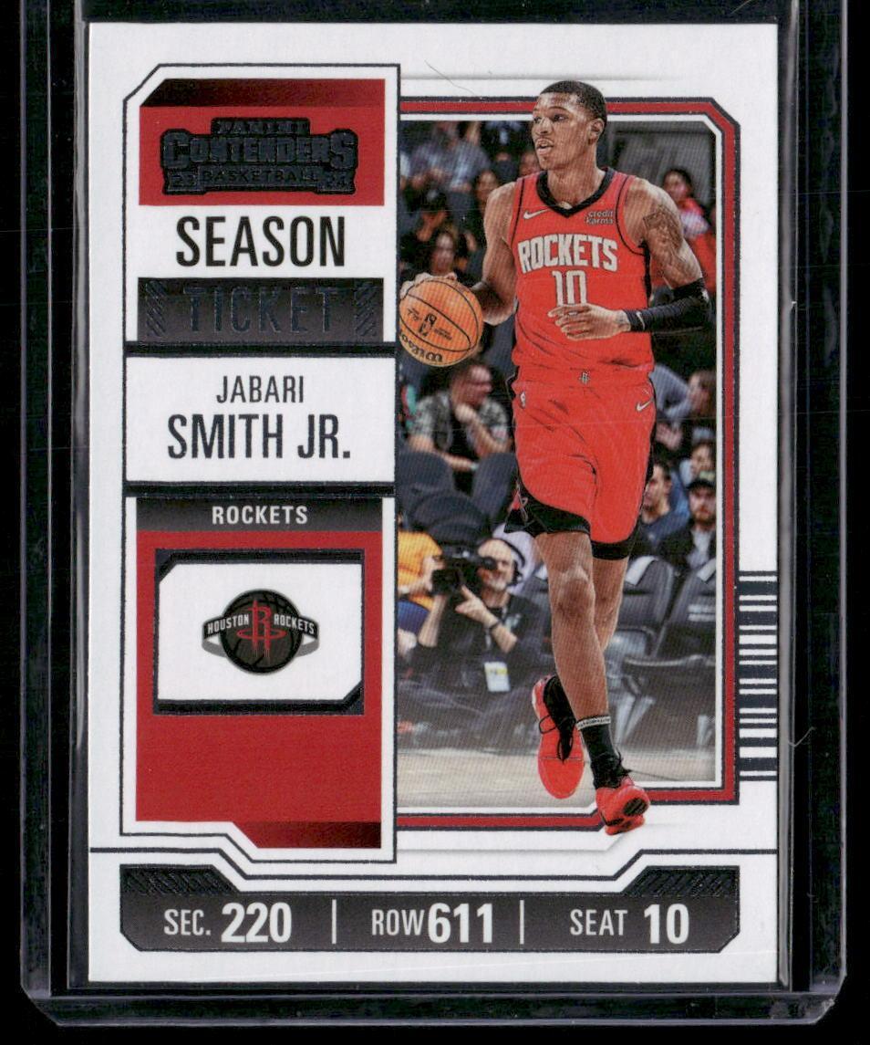 2023-24 Panini Contenders #88 Jabari Smith Jr. Season Ticket Retail