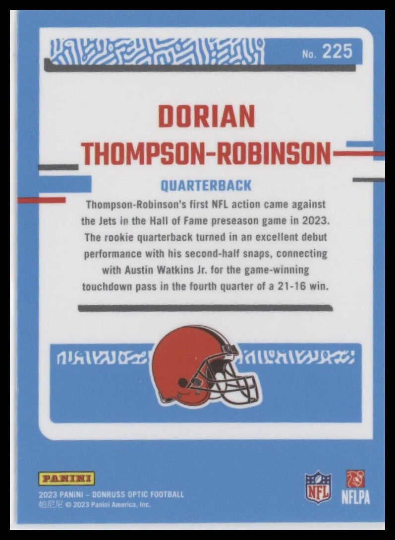 2023 Donruss Optic #225 Dorian Thompson-Robinson