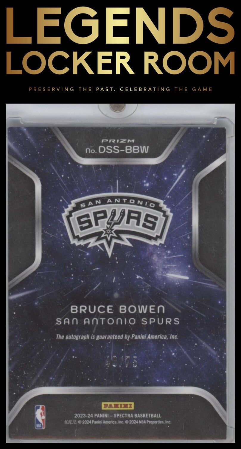 2023-24 Panini Spectra Bruce Bowen Deep Space Signatures Interstellar #/75