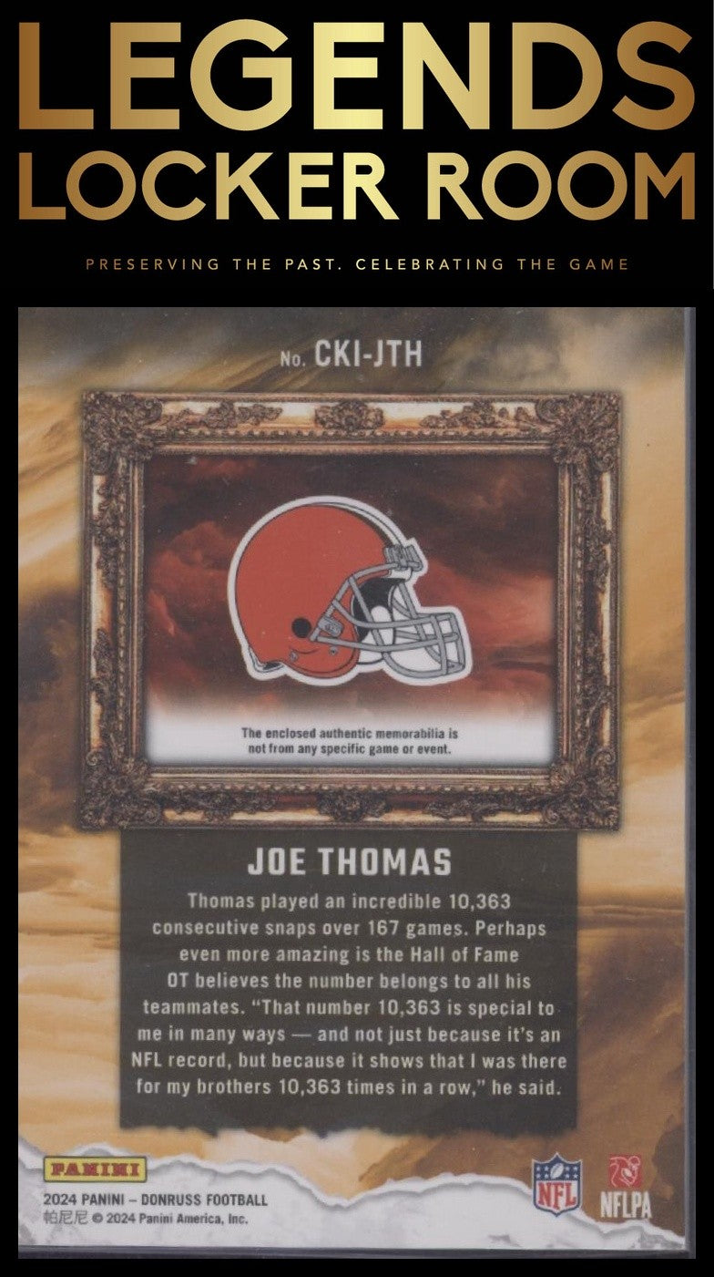 2024 Donruss #CKI-JTH Joe Thomas Canton Kings Studio Series #/49