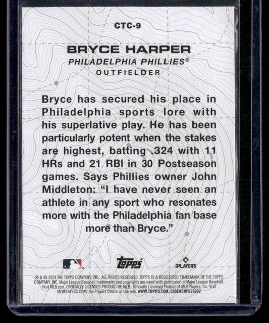 2024 Topps #CTC-9 Bryce Harper City to City