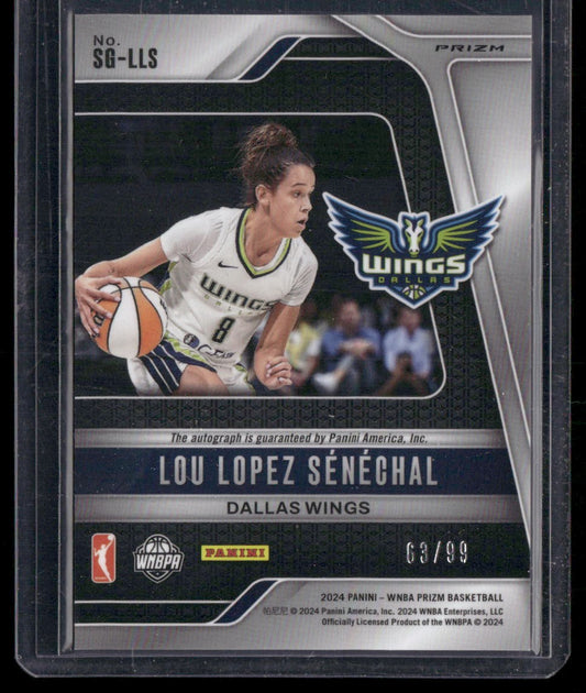 2024 Panini Prizm WNBA #SG-LLS Lou Lopez Senechal Signatures Prizms Red #/99