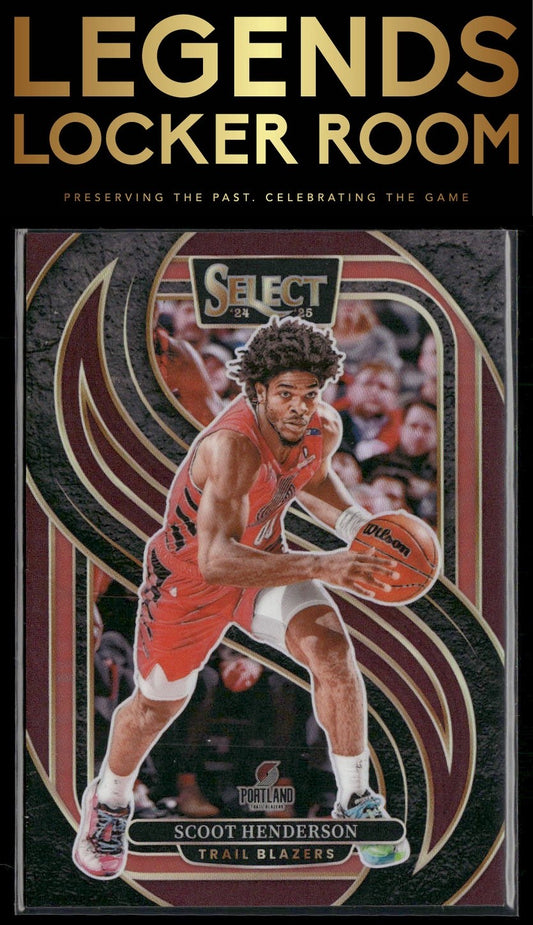 2024-25 Panini Select #119 Scoot Henderson Maroon Prizm #/175