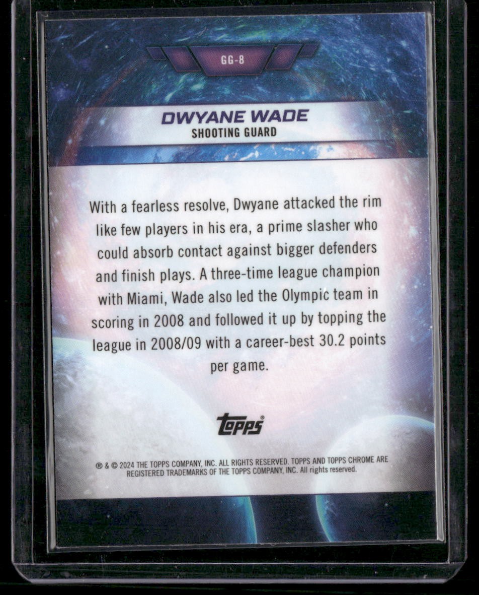2023-24 Topps Chrome Cosmic #GG-8 Dwyane Wade Galaxy Greats