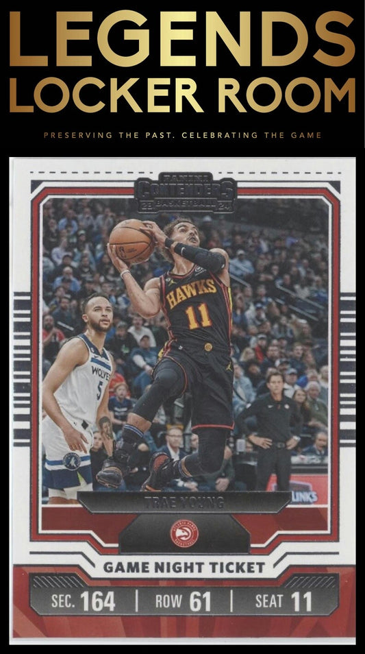2023-24 Panini Contenders #14 Trae Young Game Night Ticket