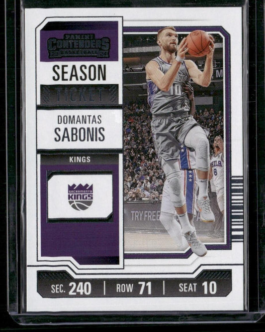 2023-24 Panini Contenders #91 Domantas Sabonis