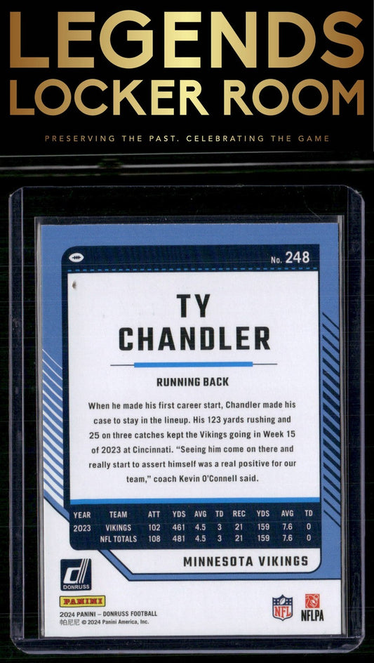 2024 Donruss #248 Ty Chandler Press Proof Red