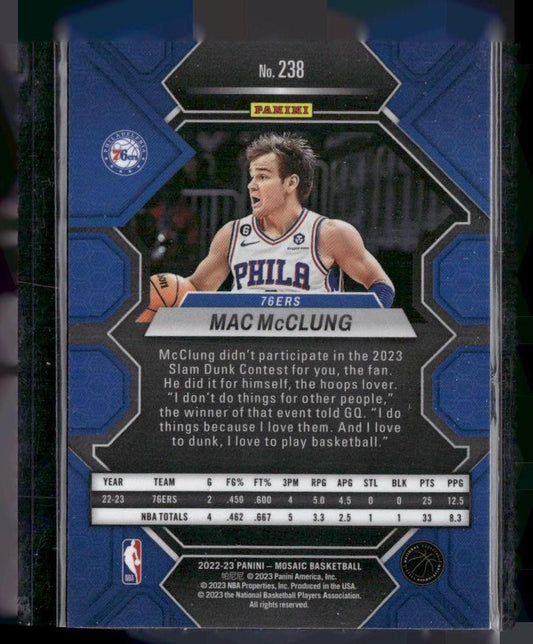 2022-23 Panini Mosaic #238 Mac McClung