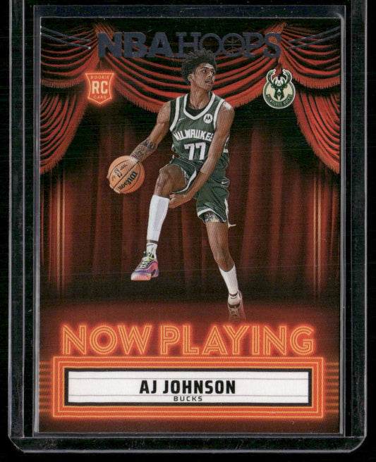 2024-25 Hoops #5 AJ Johnson Now Playing