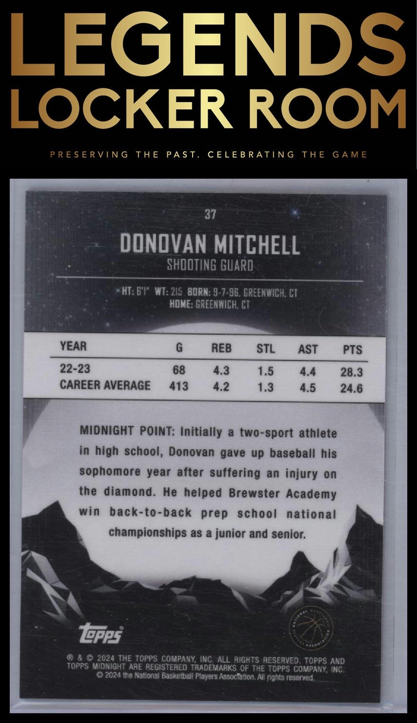 2023-24 Topps Midnight #37 Donovan Mitchell Twilight #/99