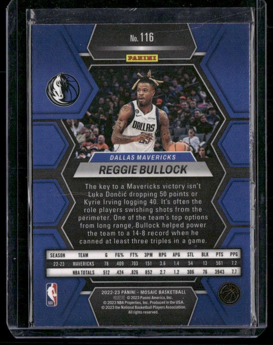 2022-23 Panini Mosaic #116 Reggie Bullock