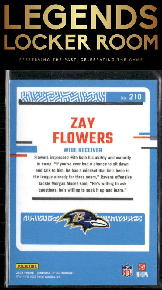 2023 Donruss Optic #210 Zay Flowers