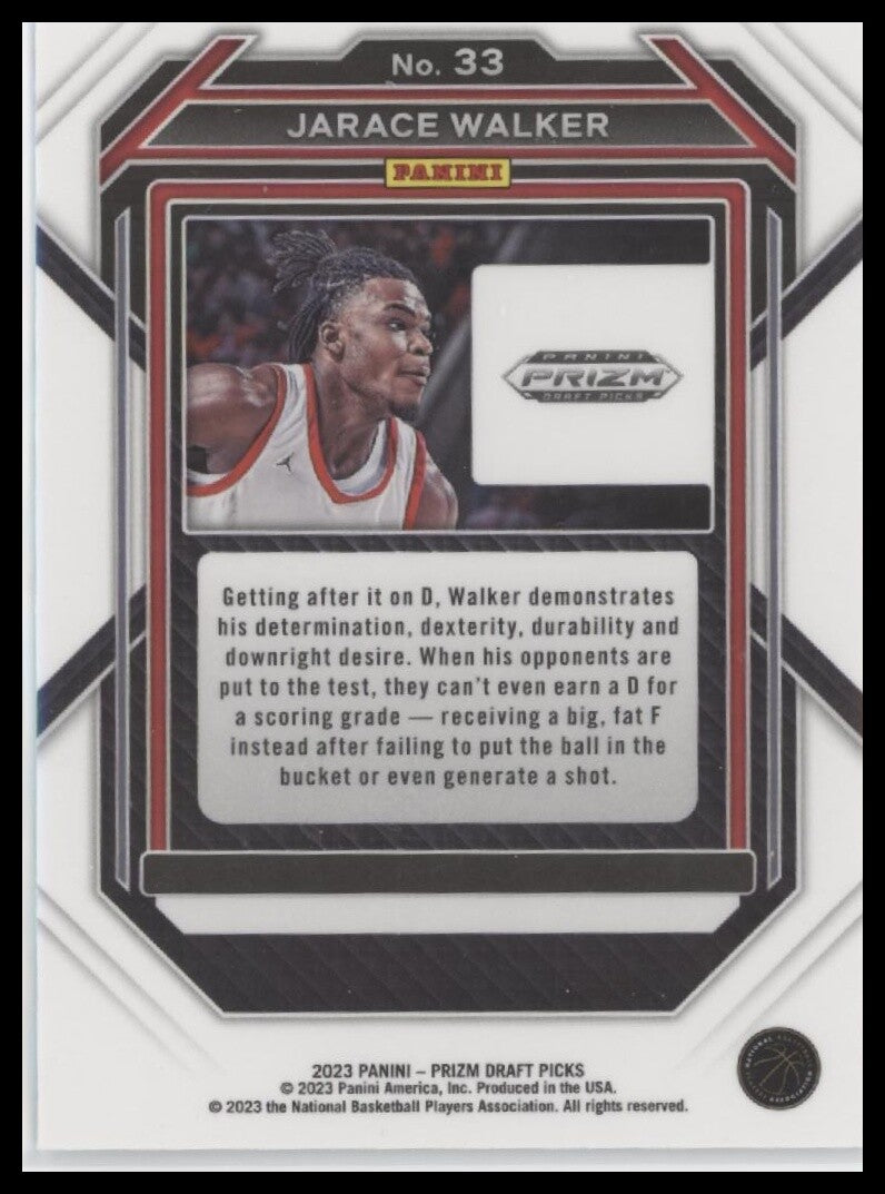 2023 Panini Prizm Draft Picks #33 Jarace Walker