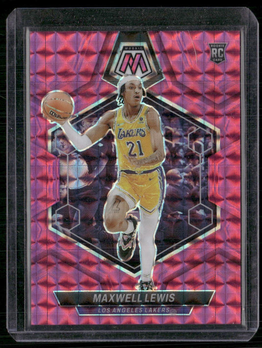 2023-24 Panini Mosaic #227 Maxwell Lewis Pink #/149
