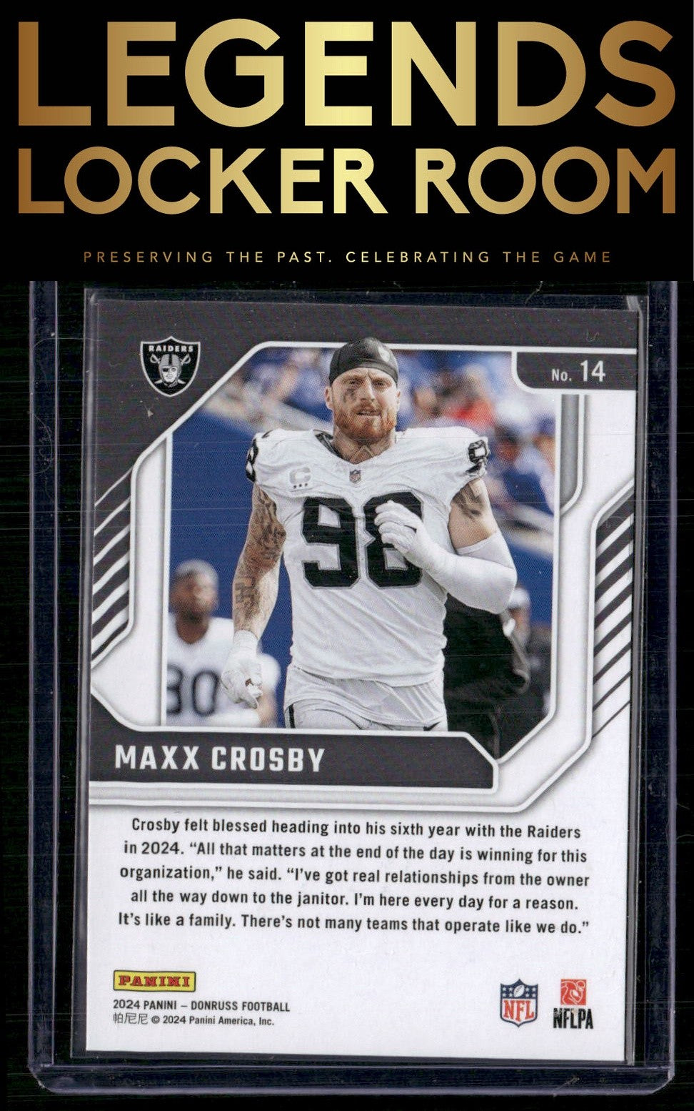 2024 Donruss #14 Maxx Crosby The Elite Series