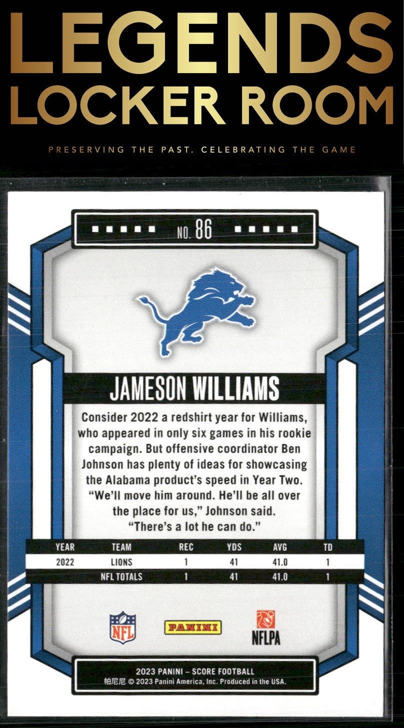 2023 Score #86 Jameson Williams