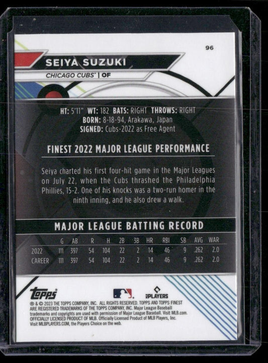 2023 Finest #96 Seiya Suzuki
