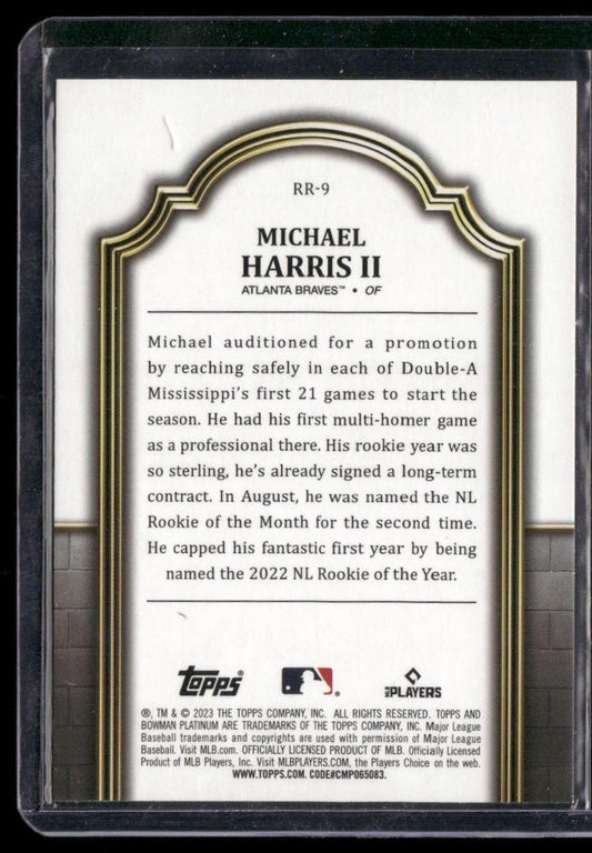 2023 Bowman Platinum #RR-9 Michael Harris II Renowned Rookies