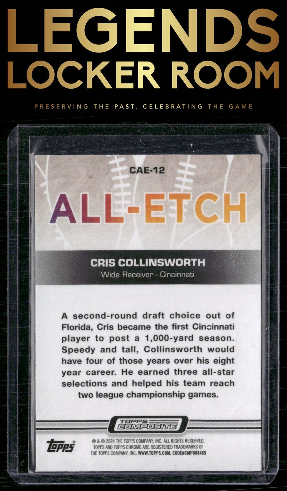 2023 Topps Composite #CAE-12 Cris Collinsworth Chrome All-Etch