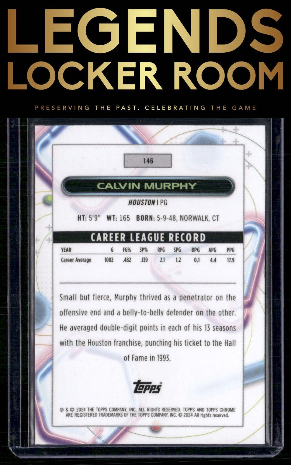 2023-24 Topps Chrome Cosmic #146 Calvin Murphy