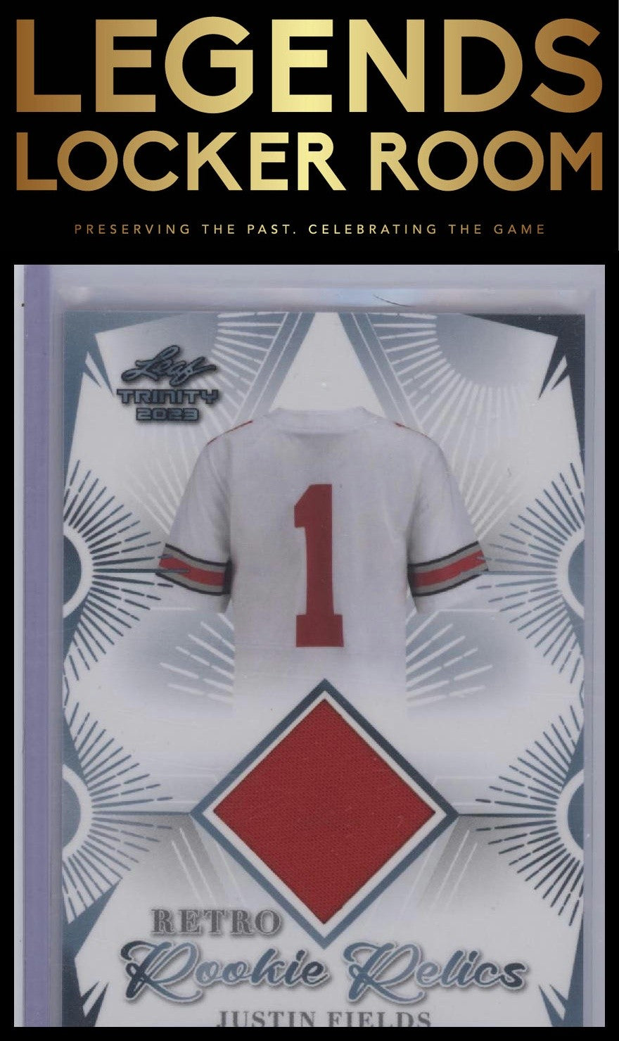 2023 Leaf Trinity (Mega Box) #RRR-4 Justin Fields Retro Rookie Relics