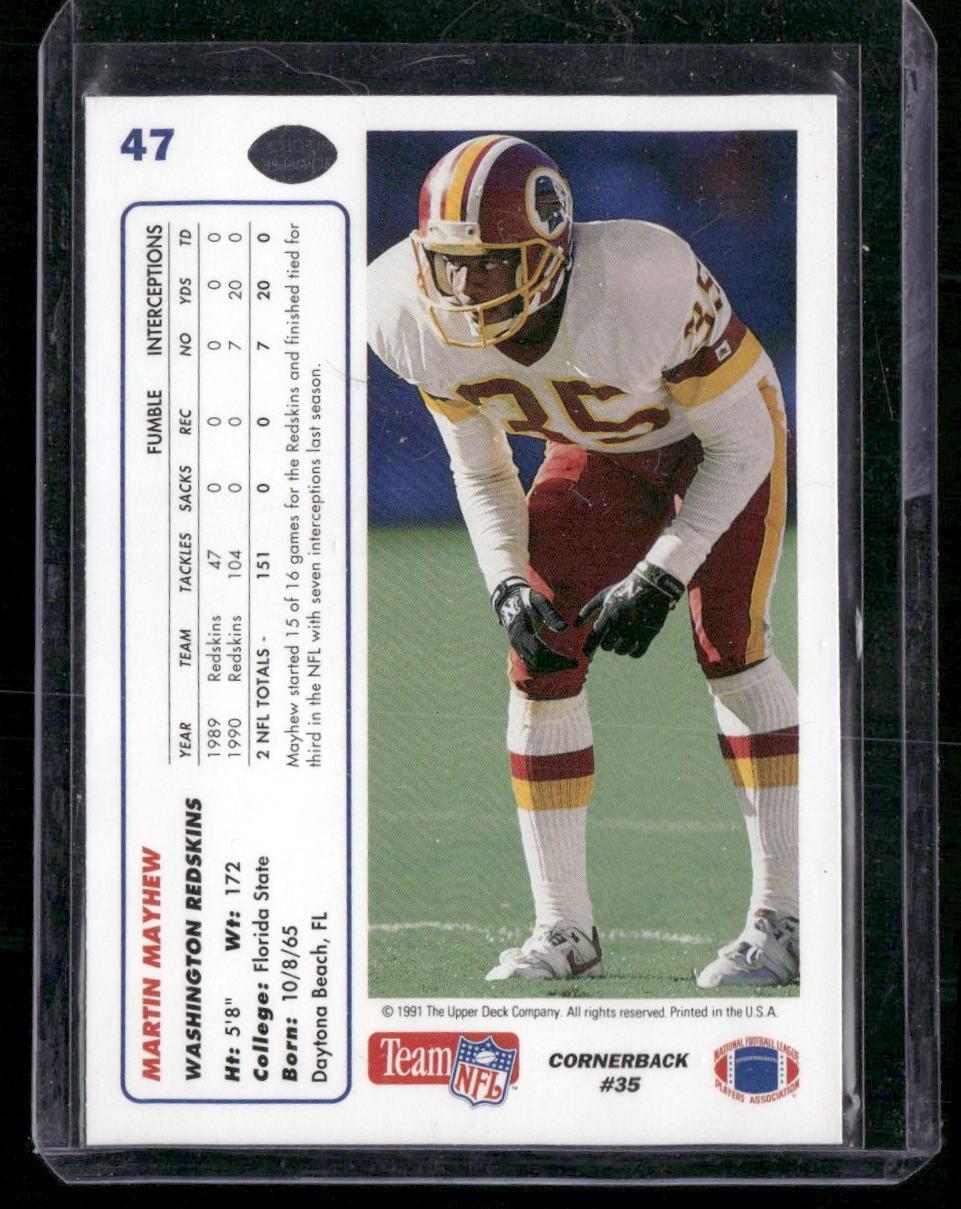 1991 Upper Deck #47 Martin Mayhew