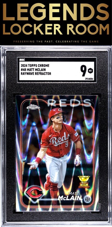 2024 Topps Chrome #48 Matt Mclain Raywave Ref. SGC 9