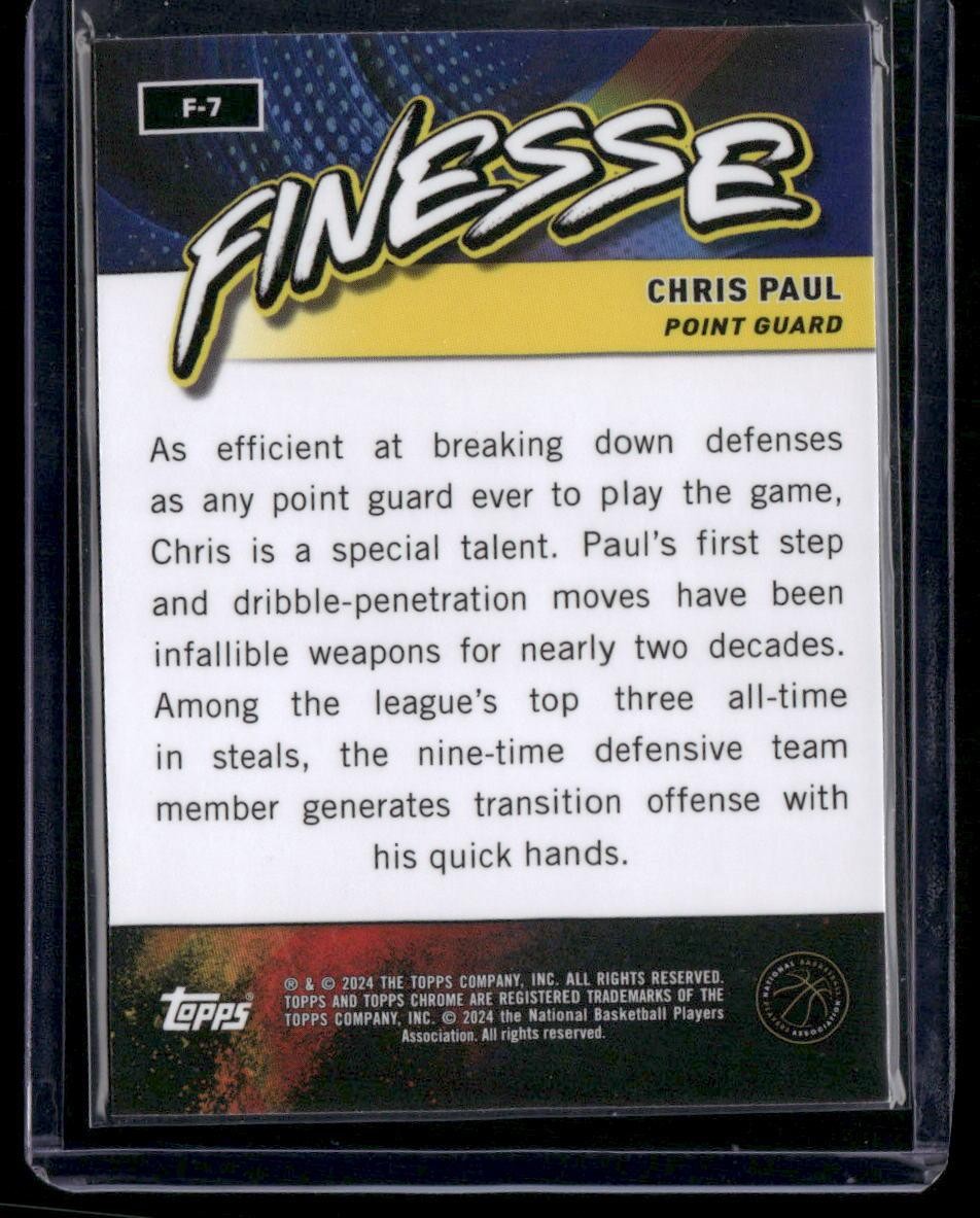 2023-24 Topps Chrome #F-7 Chris Paul Finesse
