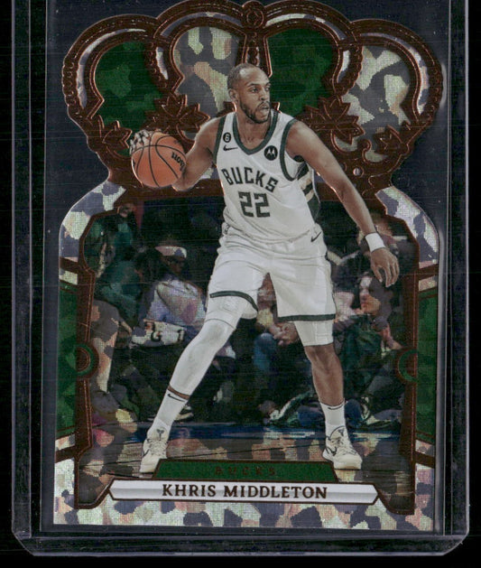 2023-24 Panini Crown Royale #11 Khris Middleton Crystal