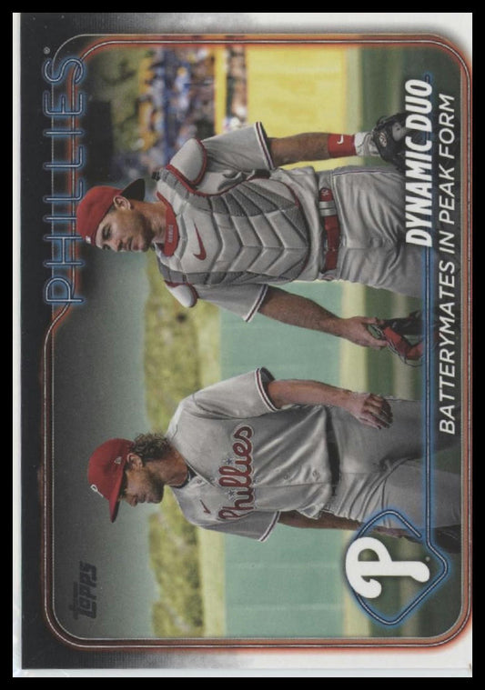 2024 Topps #428 Dynamic Duo (J.T. Realmuto / Aaron Nola)