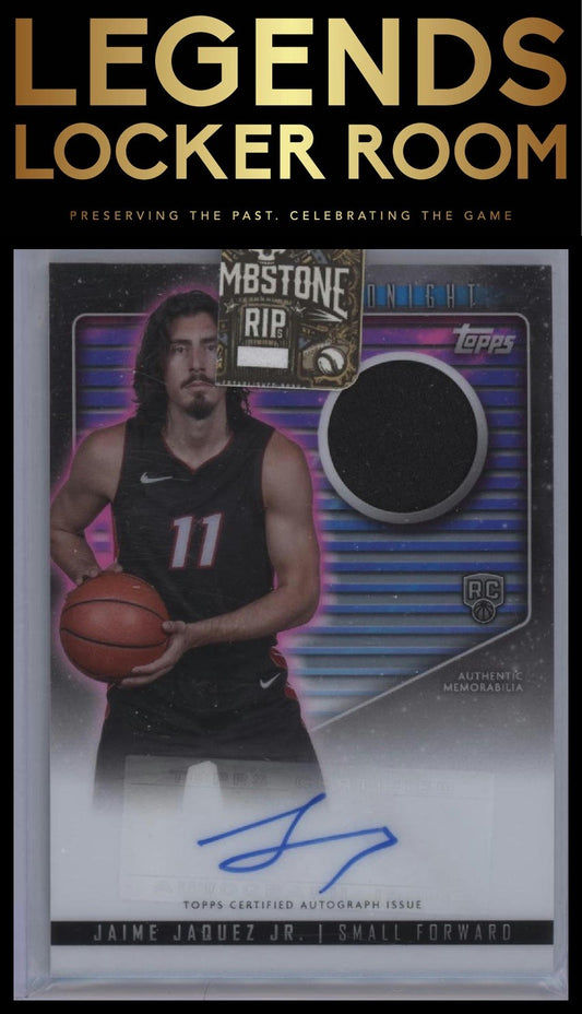 2023-24 Topps Midnight #RJA-JJJ Jaime Jaquez Jr. Rookie Jersey Autographs