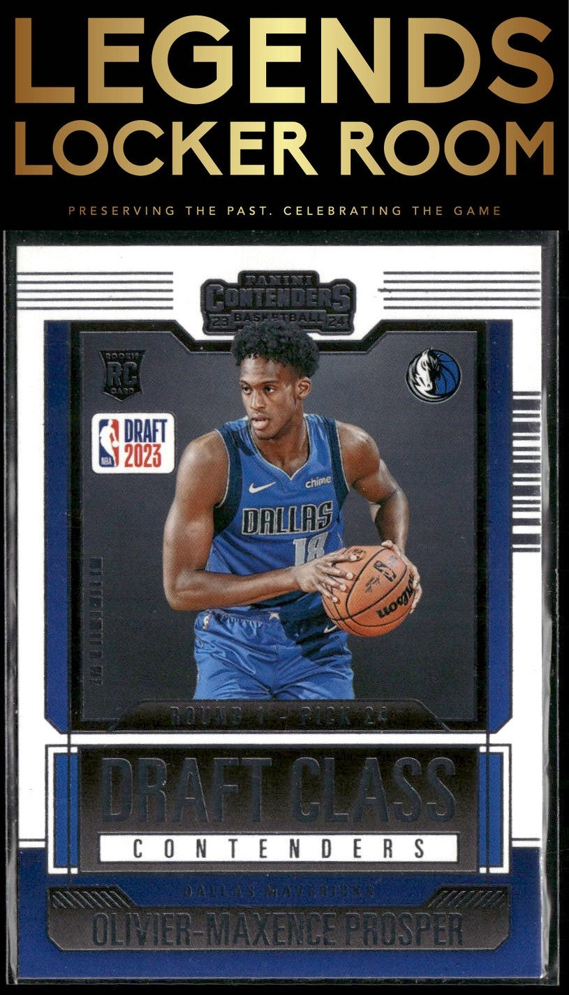 2023-24 Panini Contenders #1 Olivier-Maxence Prosper 2023 Draft Class Contenders