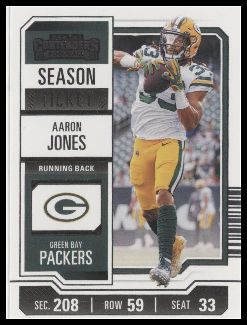 2023 Panini Contenders #36 Aaron Jones