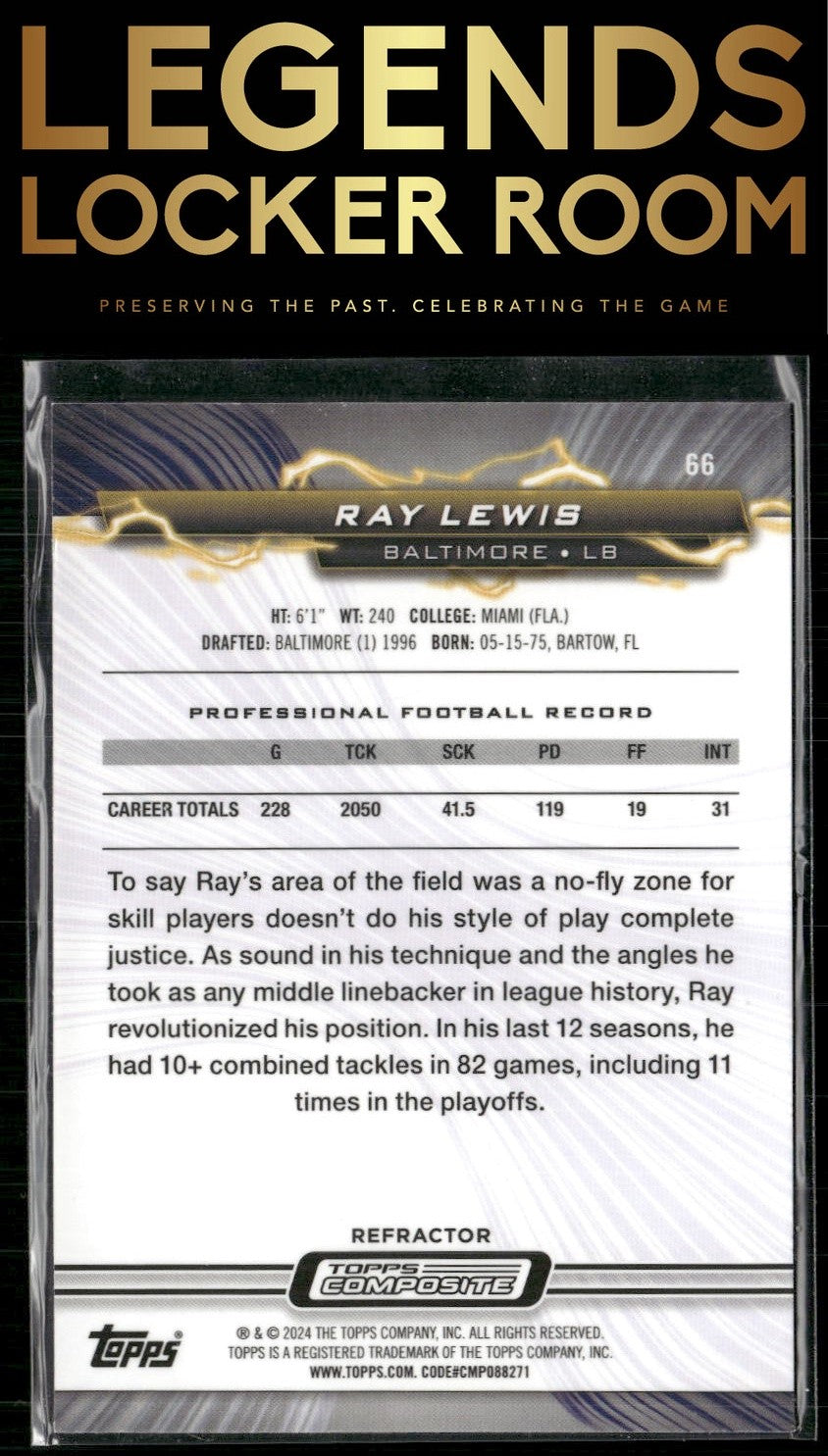 2023 Topps Composite #66 Ray Lewis Resurgence Refractor