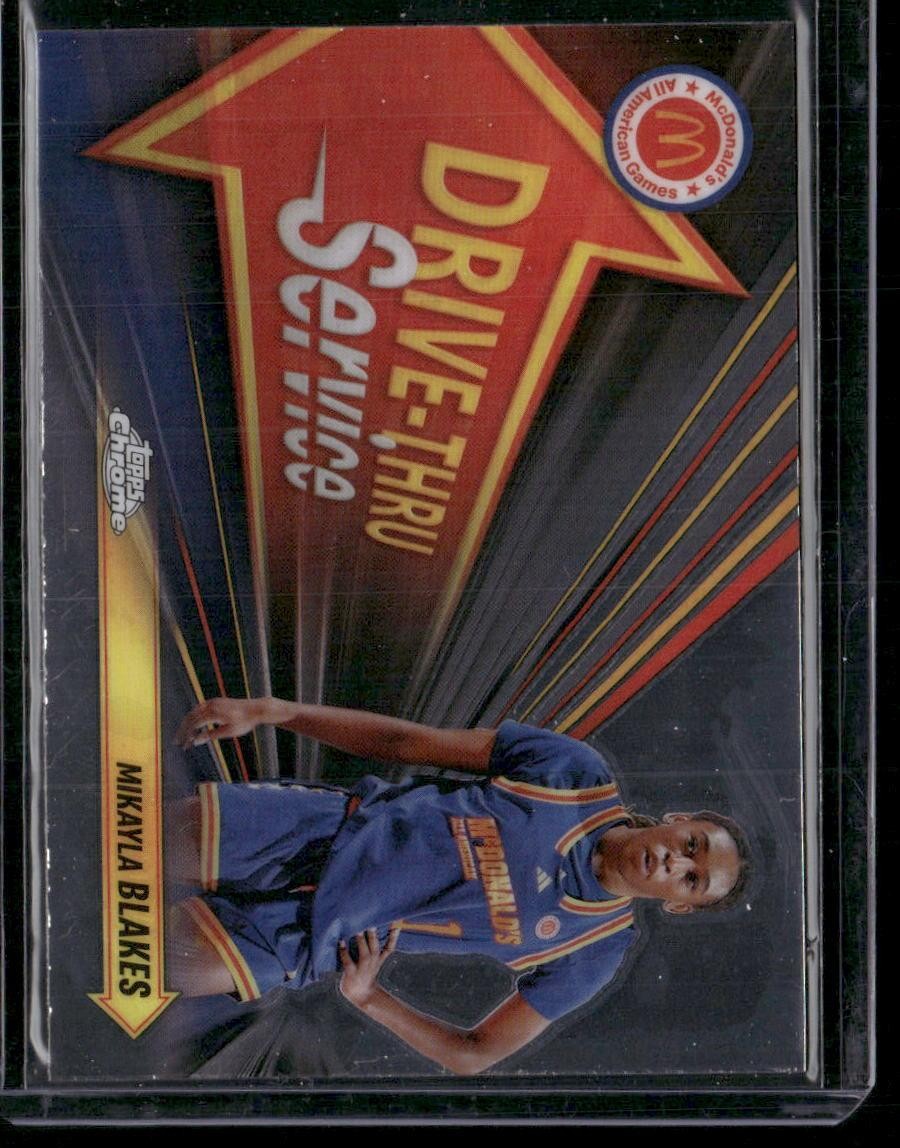 2024 Topps Chrome McDonald's All-American Mikayla Blakes Drive Thru Service