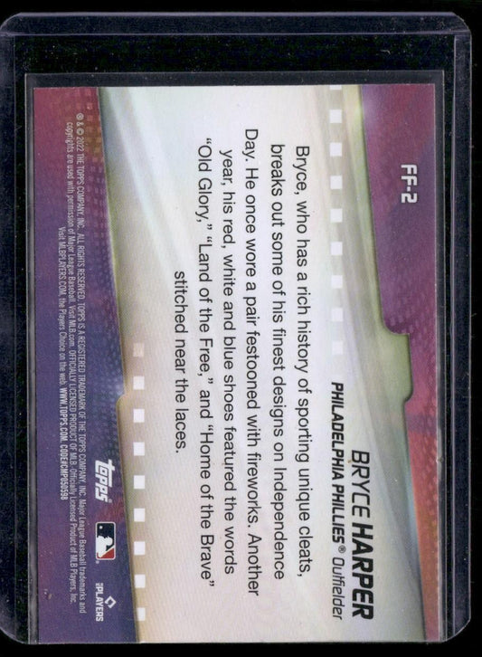 2022 Topps #FF-2 Bryce Harper Flashiest Feet
