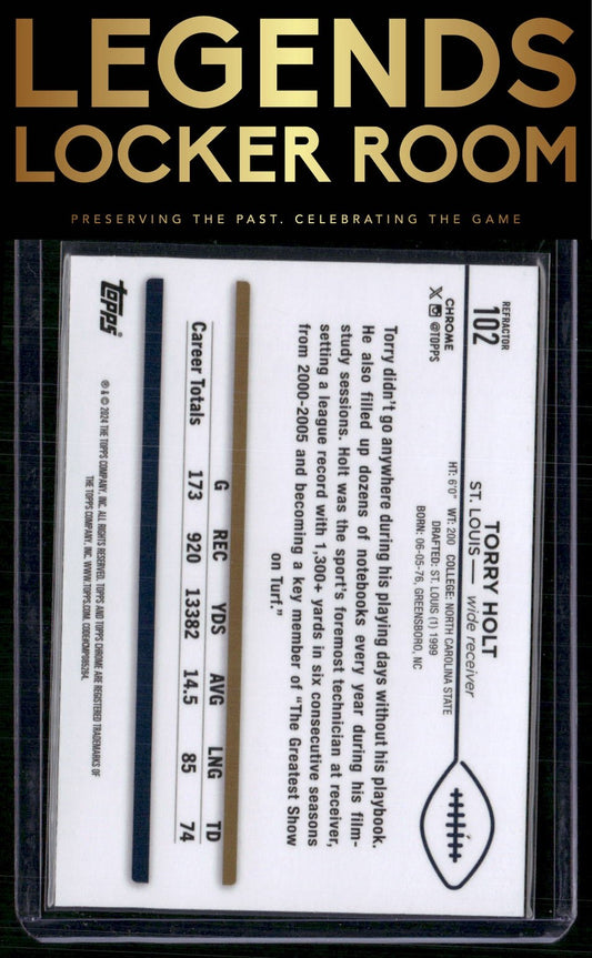 2024 Topps Chrome #102 Torry Holt Refractor