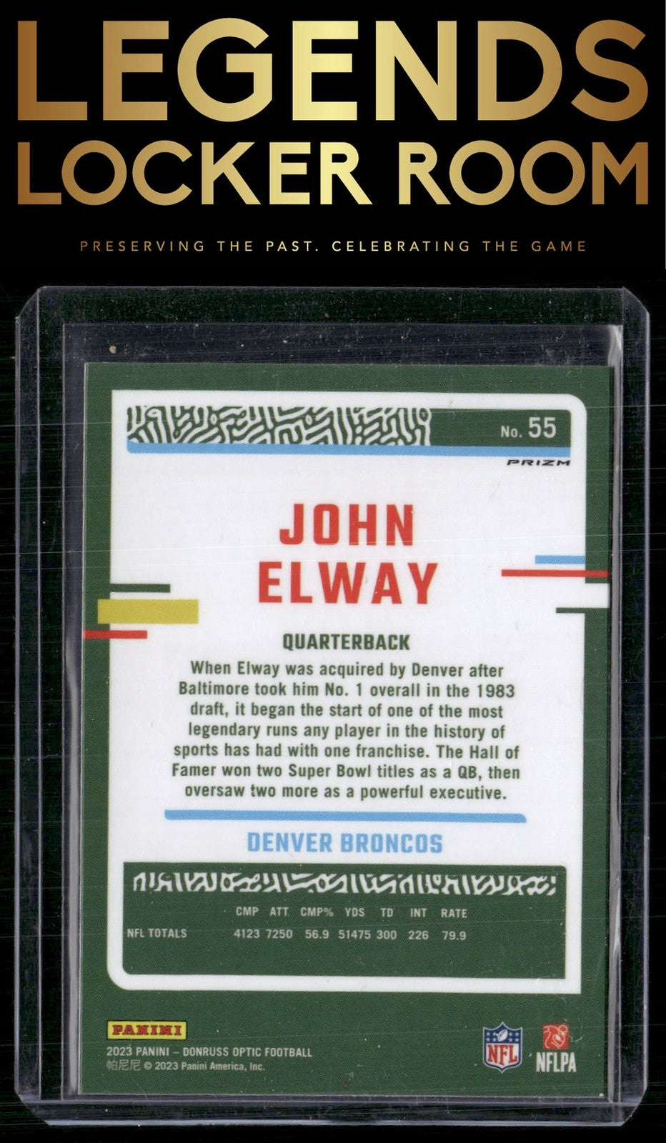2023 Donruss Optic #55 John Elway Stars