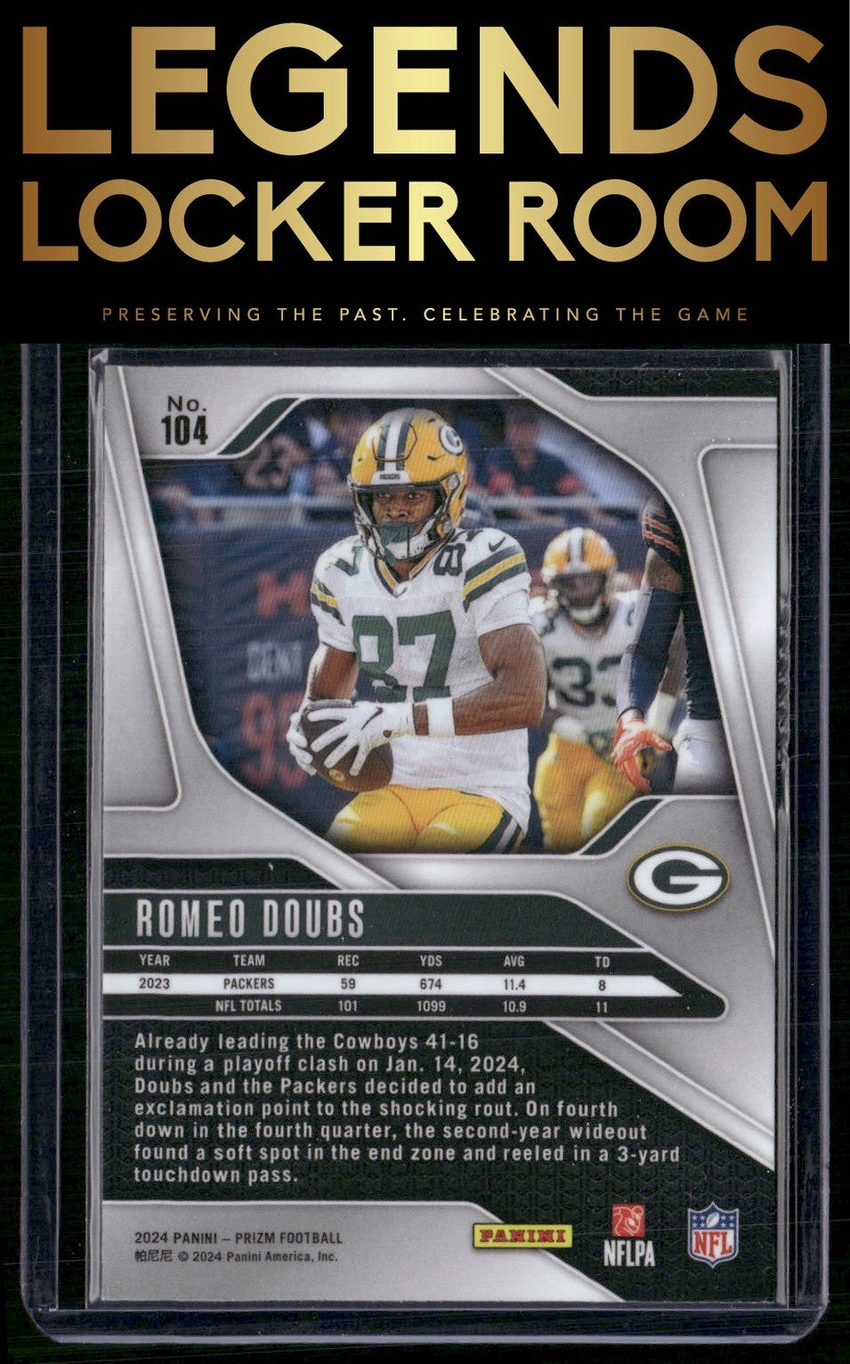 2024 Panini Prizm #104 Romeo Doubs