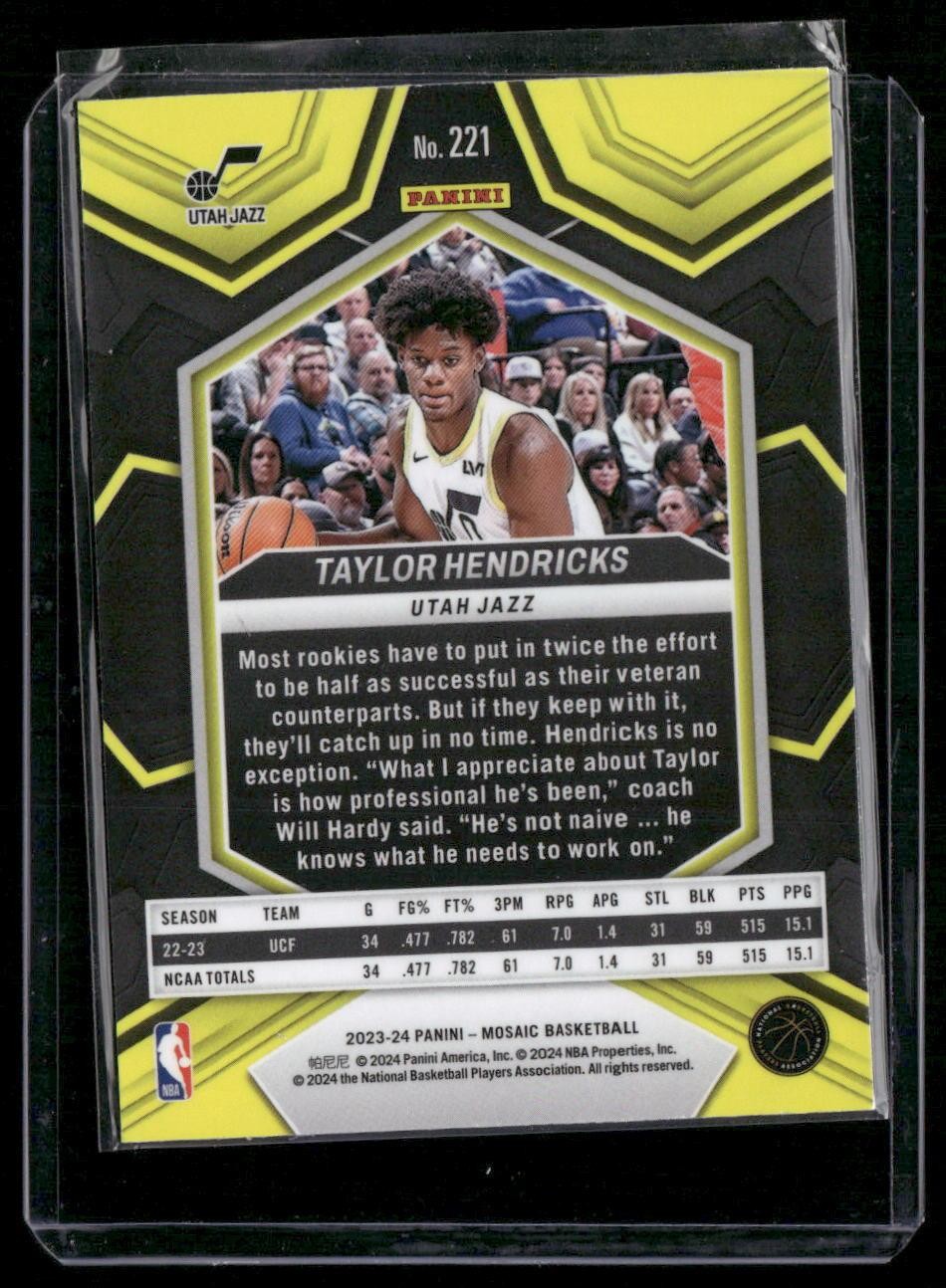 2023-24 Panini Mosaic #221 Taylor Hendricks