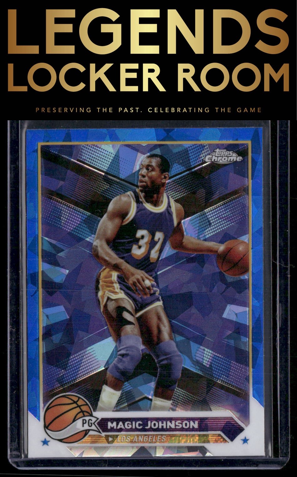 2023-24 Topps Chrome Sapphire #97 Magic Johnson