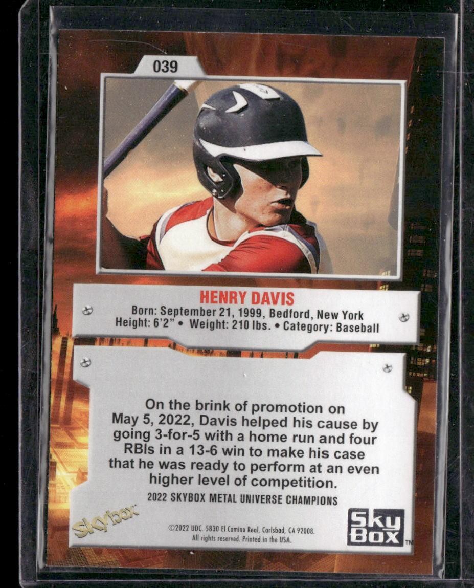 2022 SkyBox Metal Universe Champions #039 Henry Davis