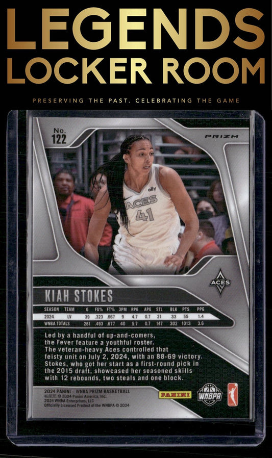2024 Panini Prizm WNBA #122 Kiah Stokes Silver Prizms