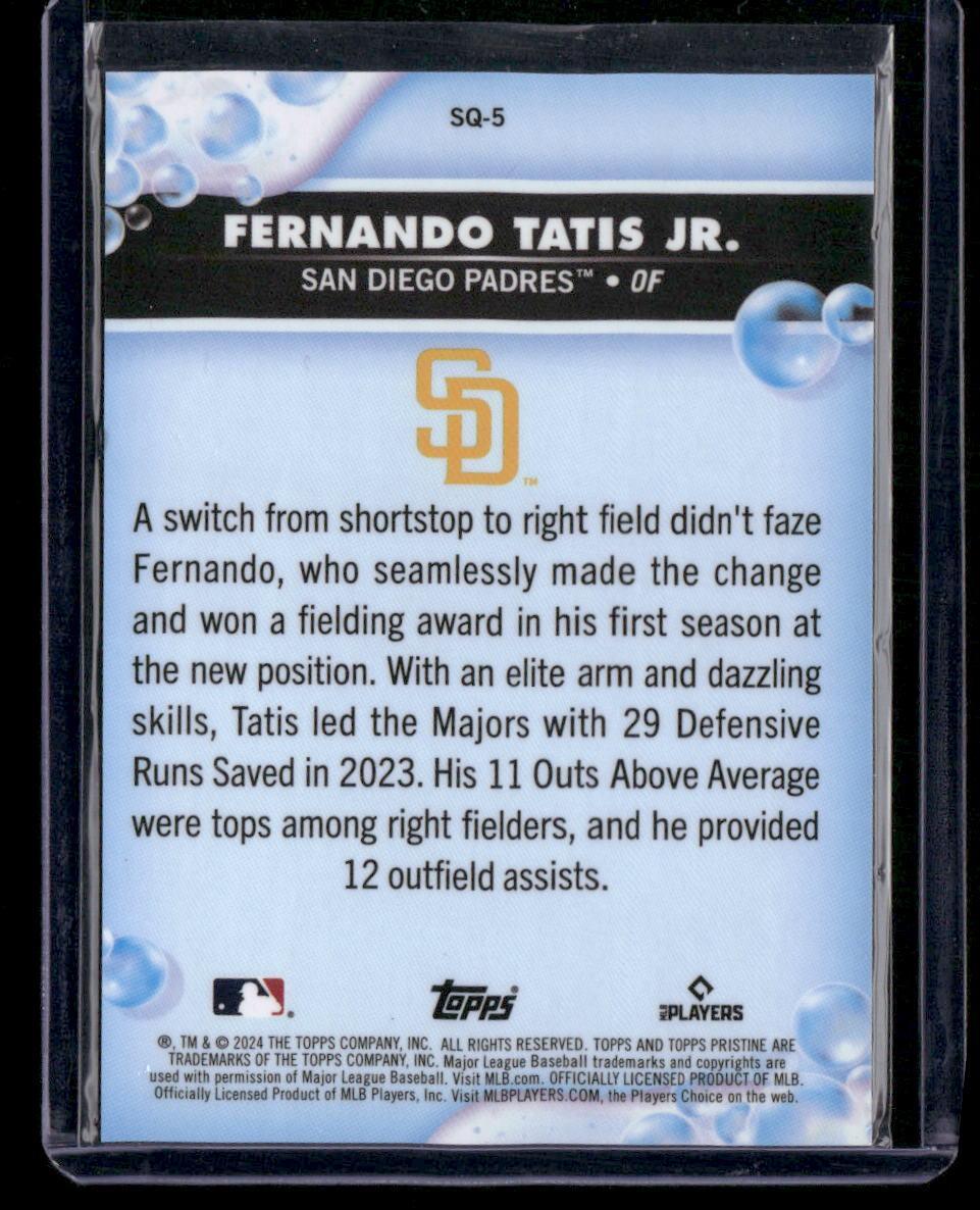 2024 Topps Pristine #SQ-5 Fernando Tatis Jr. Squeaky Clean