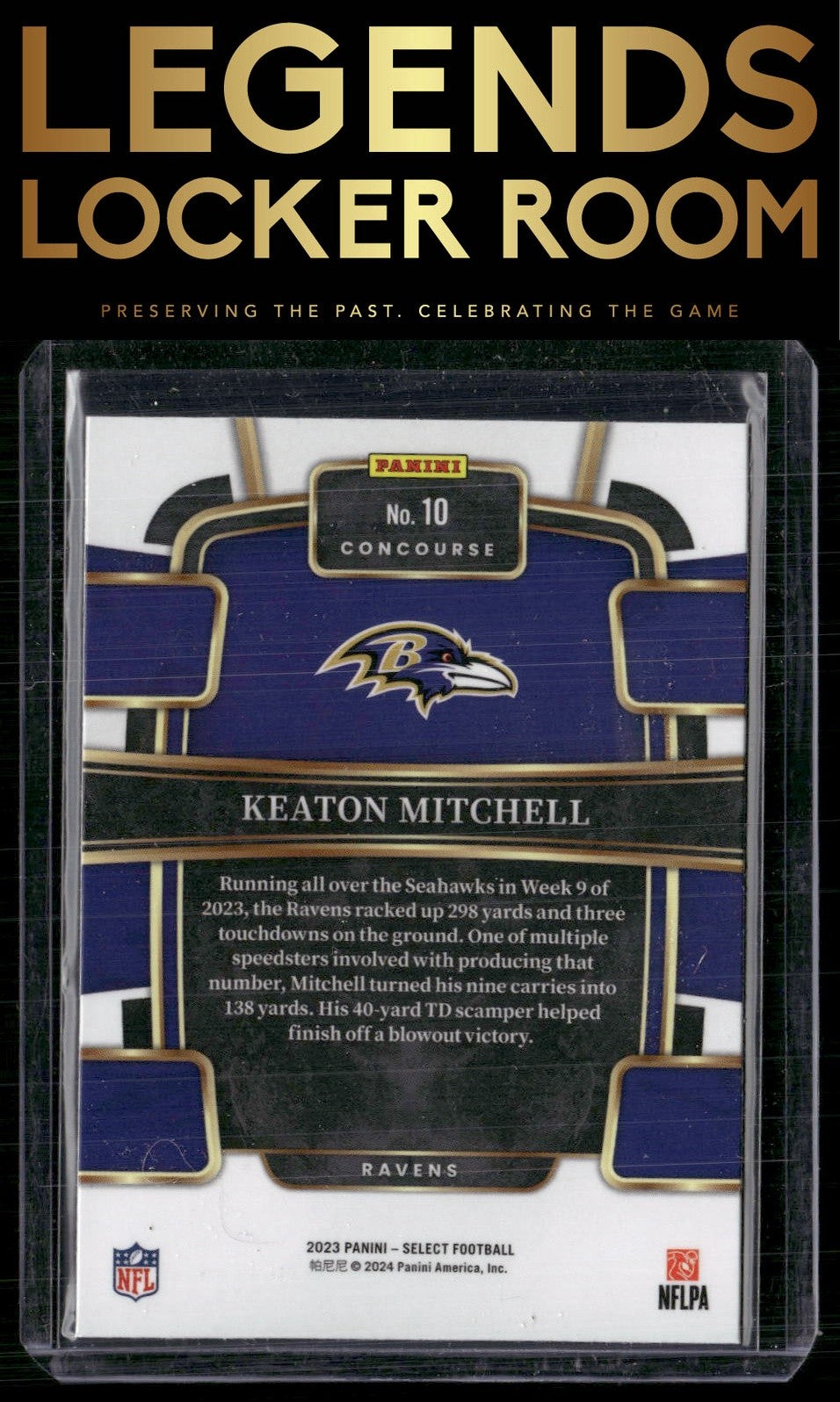 2023 Panini Select #10 Keaton Mitchell
